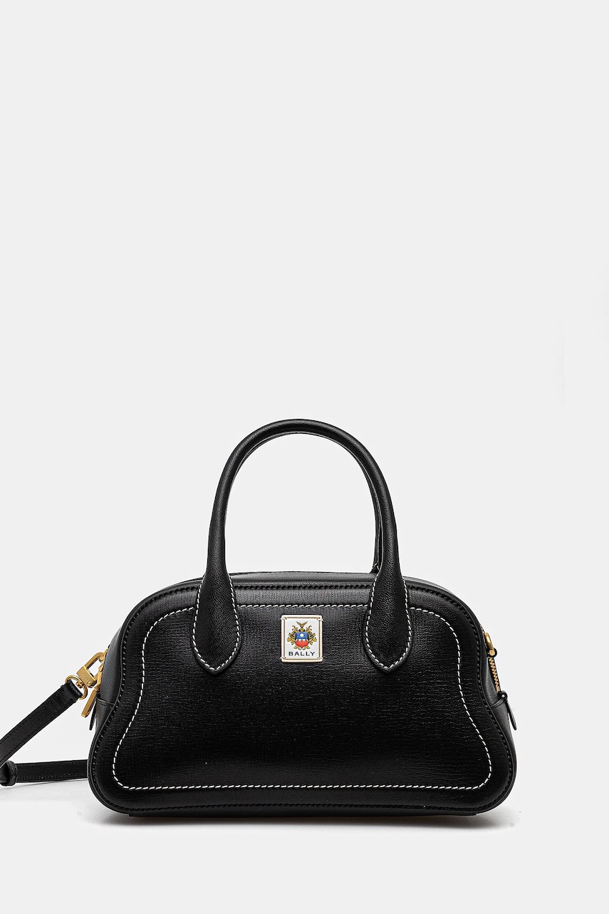 Bally poseta de piele culoarea negru, WAS02L Bally poseta de piele culoarea negru, WAS02L