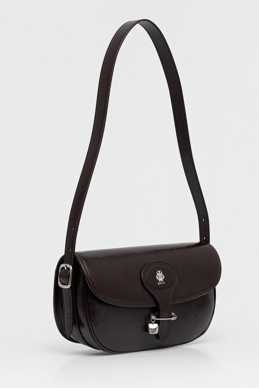 Кожаная сумочка Bally цвет коричневый WAS02Z