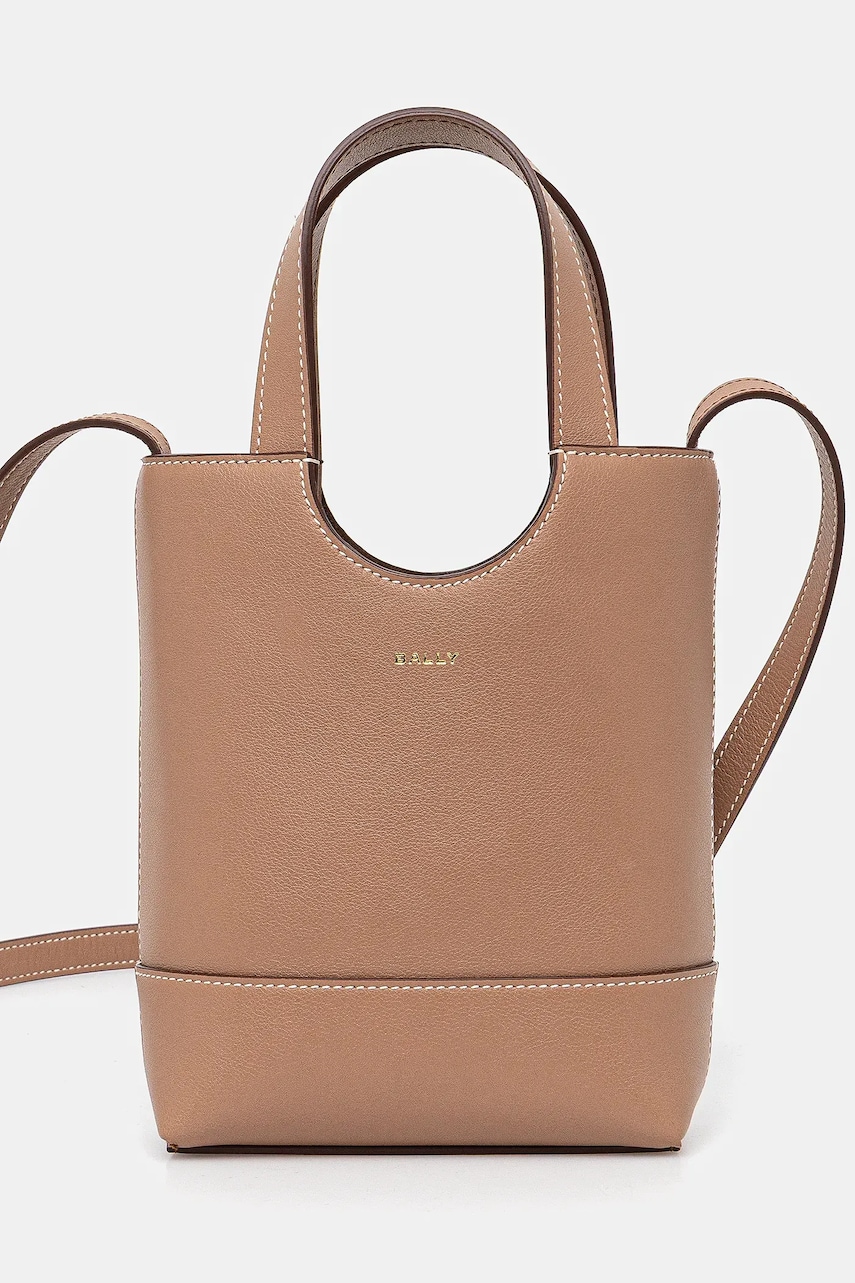Bally poseta de piele culoarea maro, WAE069
