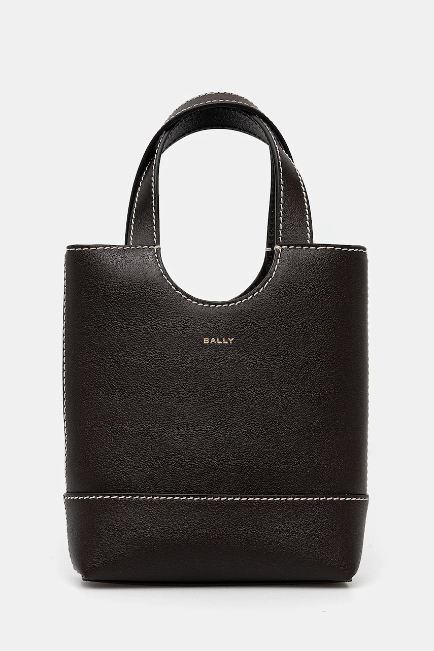 Bally poseta de piele culoarea maro, WAE069