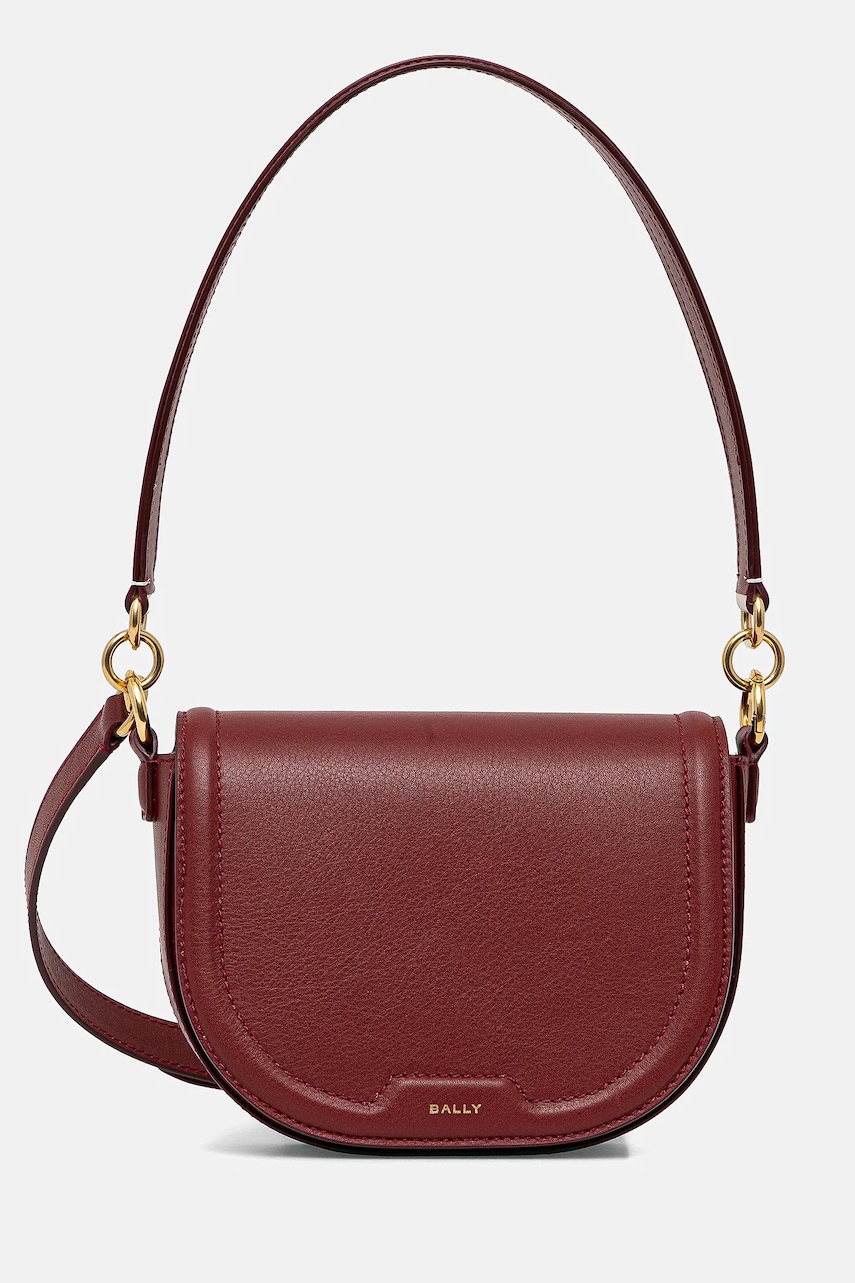 Bally geantă de piele culoarea portocaliu, WAC02U