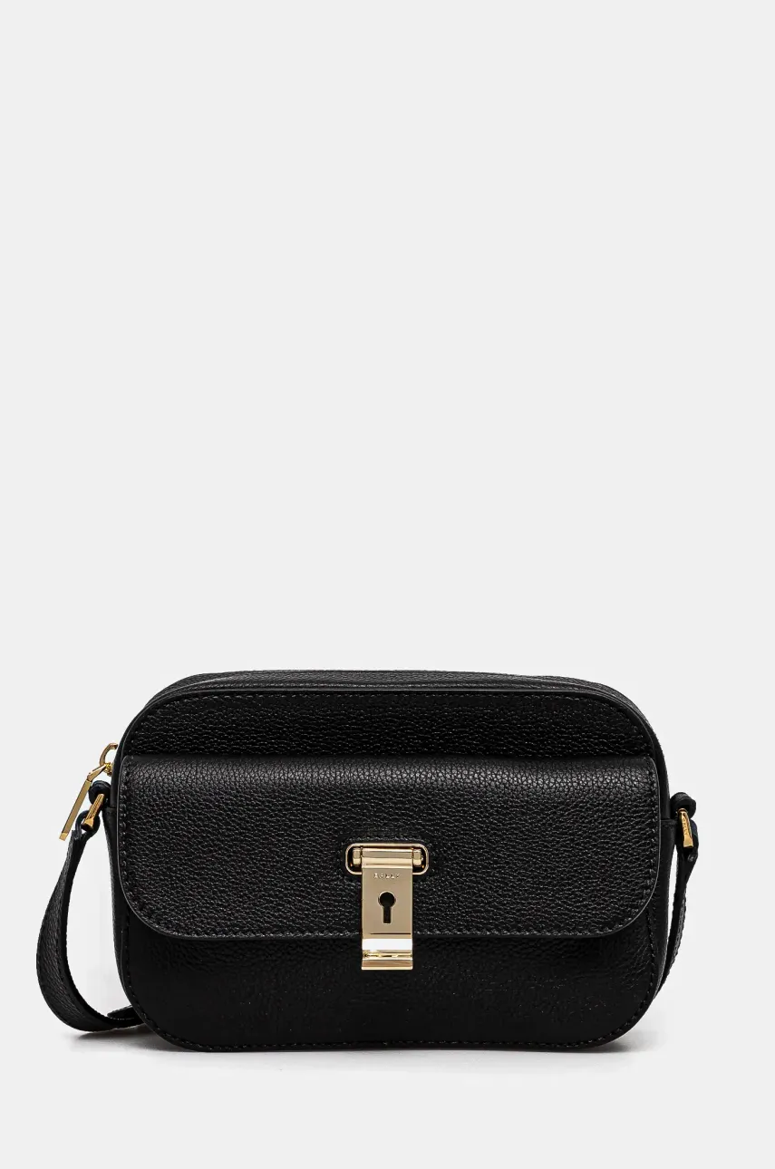 Bally poseta de piele culoarea negru, WAC03U