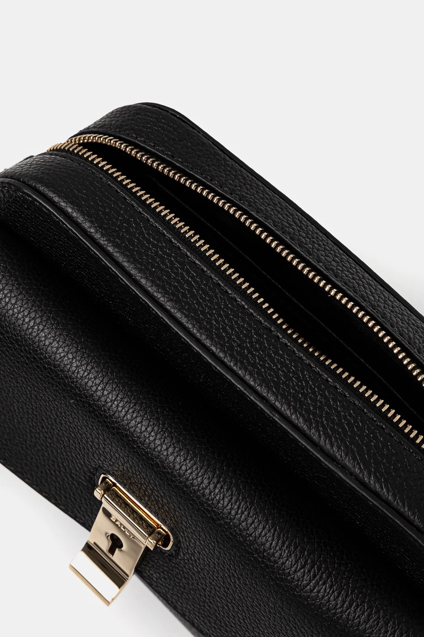 Δερμάτινη τσάντα Bally χρώμα: μαύρο, WAC03U φωτογραφία