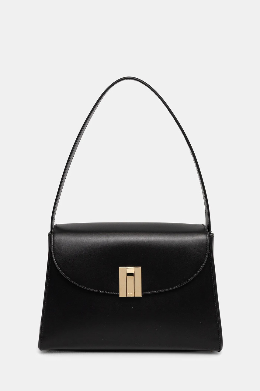 Bally poseta de piele culoarea negru, WAH01Q