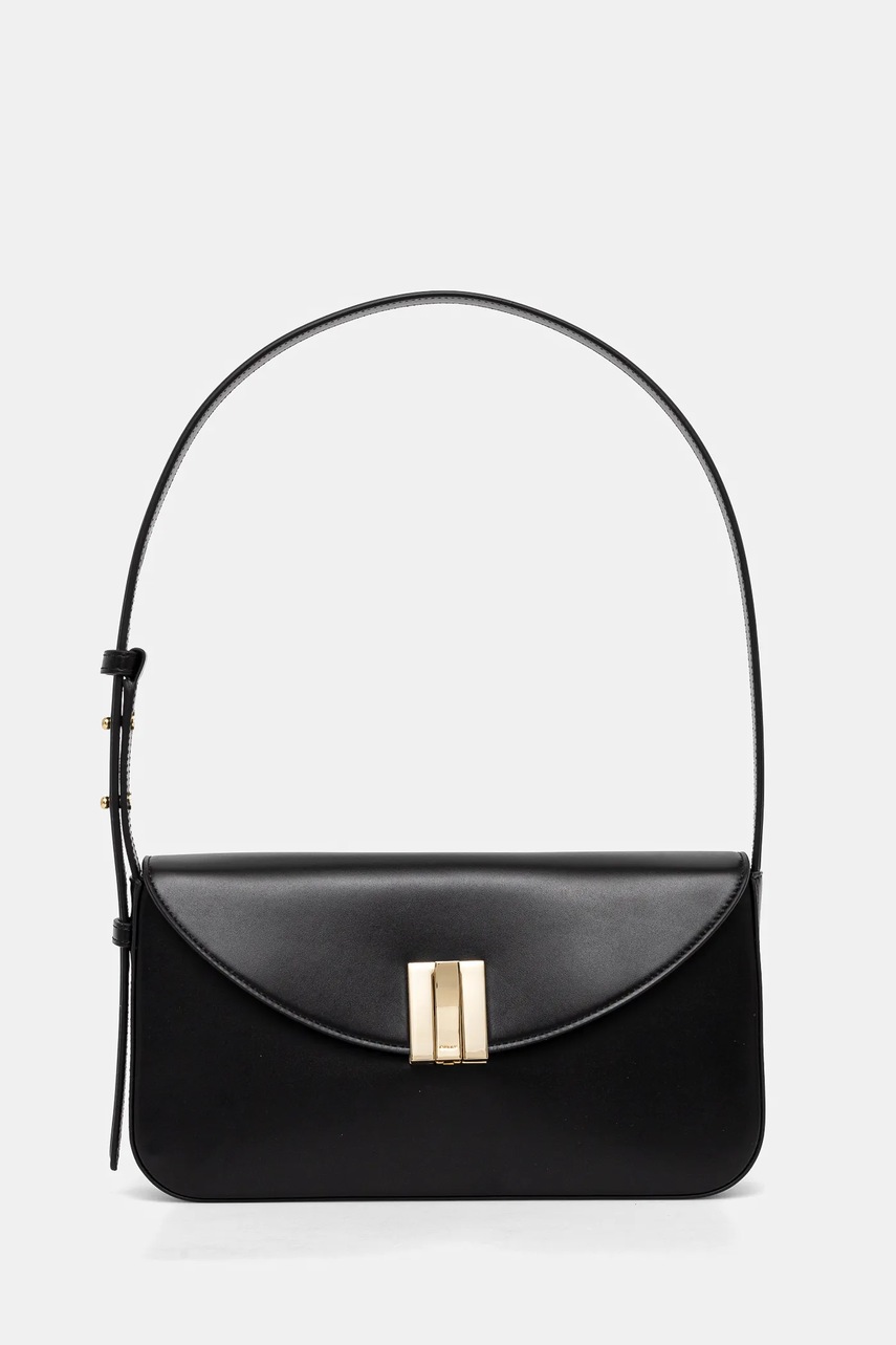 Bally poseta de piele culoarea negru, WAS02X