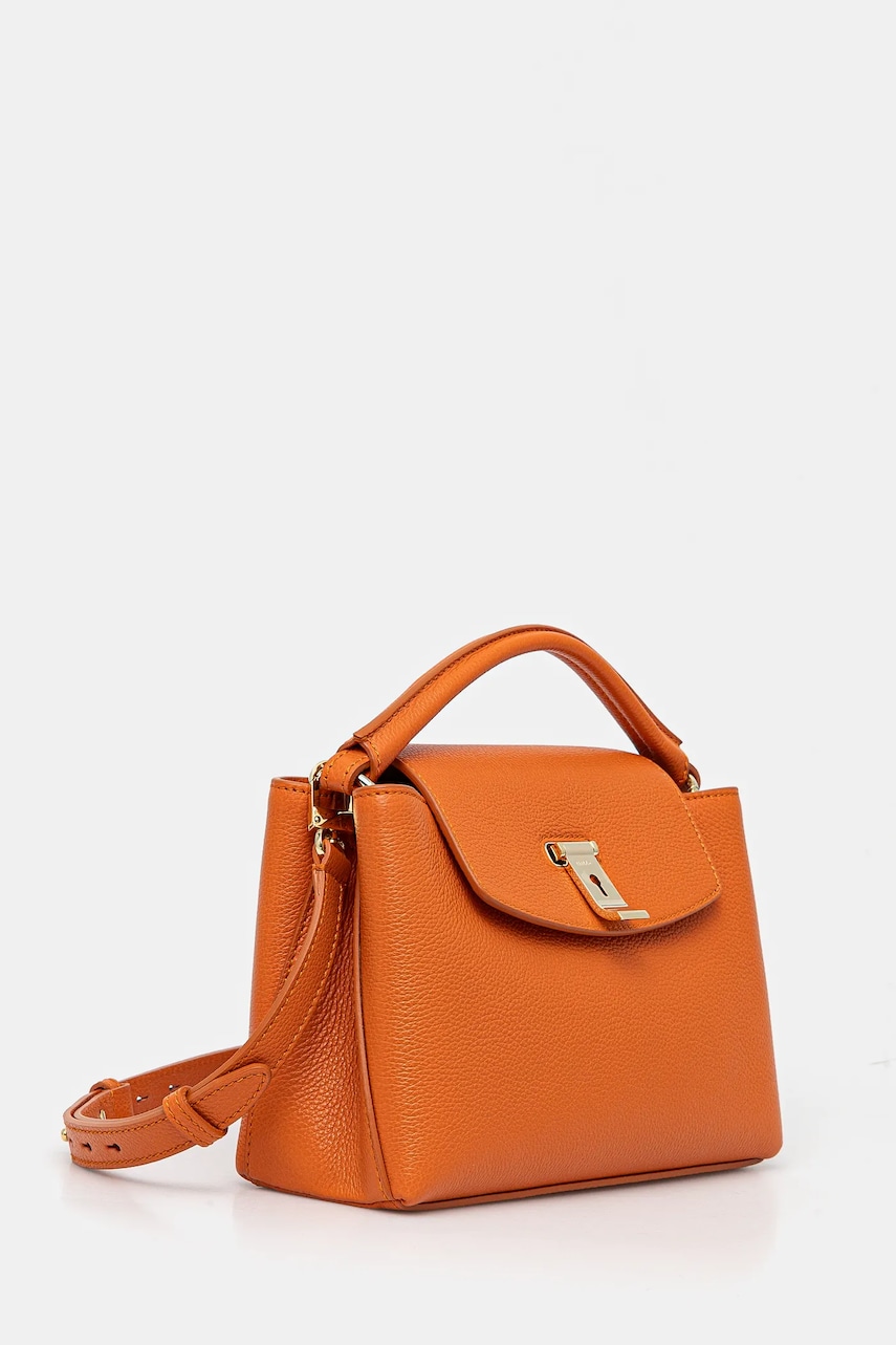 Кожаная сумочка Bally цвет оранжевый WAH010 Кожаная сумочка Bally цвет оранжевый WAH010