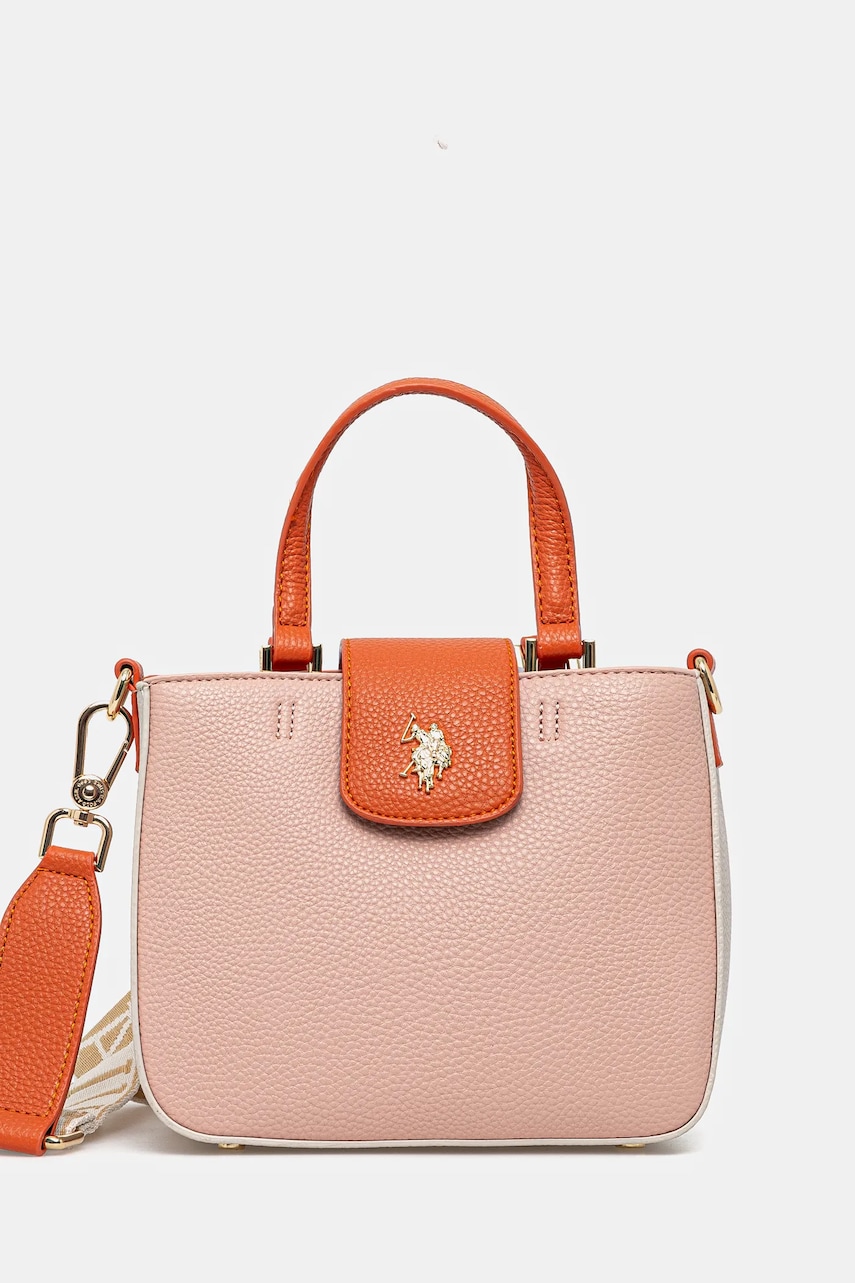 U.S. Polo Assn. poseta NEW MANSION culoarea portocaliu, BEUE56394WVP U.S. Polo Assn. poseta NEW MANSION culoarea portocaliu, BEUE56394WVP