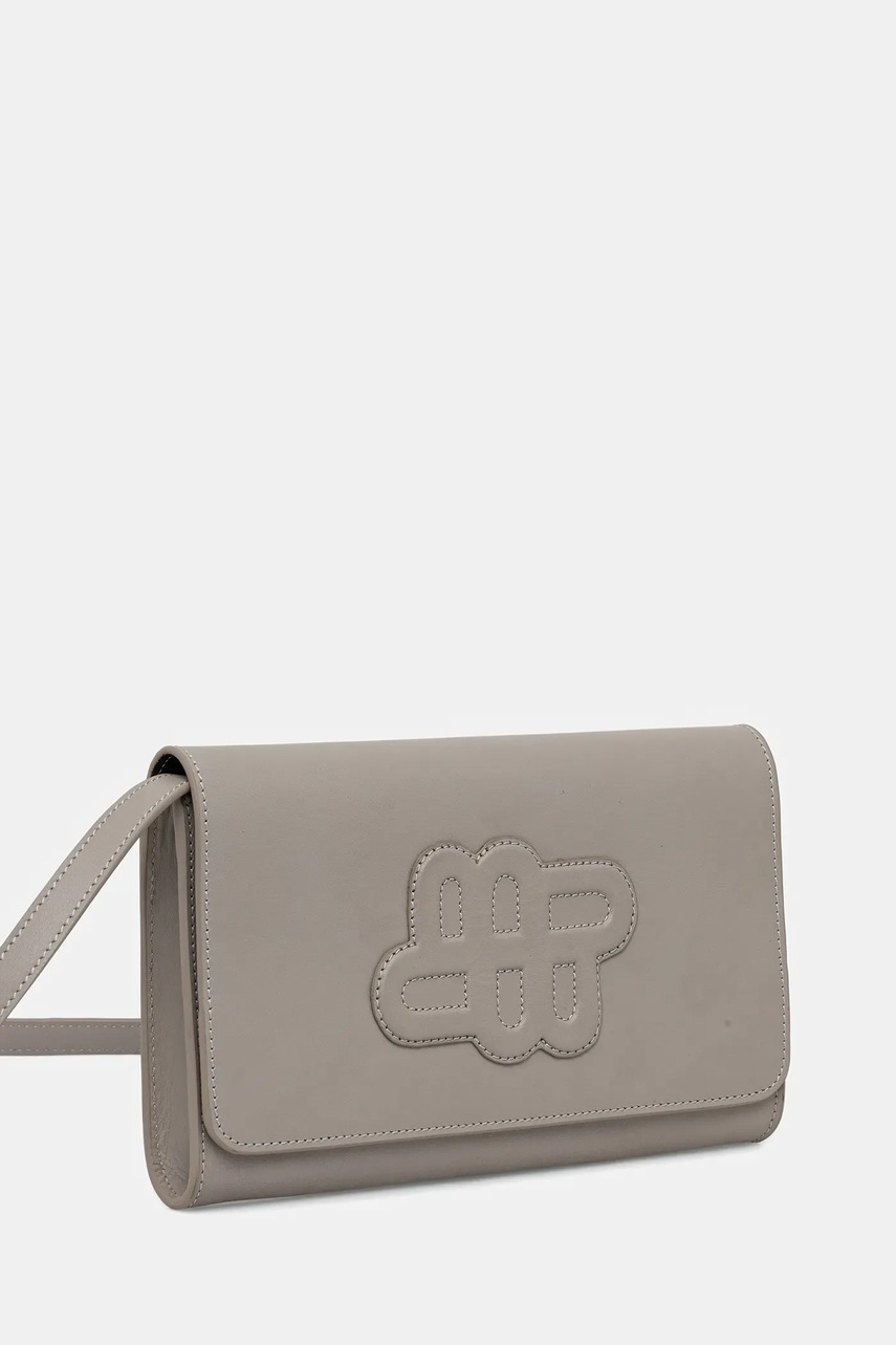 Кожаная сумочка MUNTHE FONCHO цвет серый 251192325153