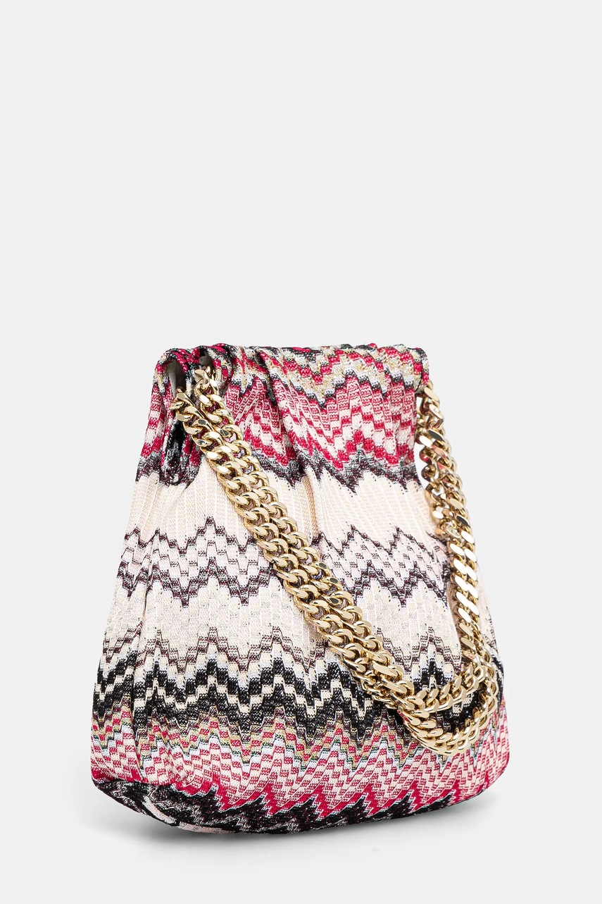 Сумочка Missoni Drawstring Pouch Chain цвет розовый MI10070F Сумочка Missoni Drawstring Pouch Chain цвет розовый MI10070F