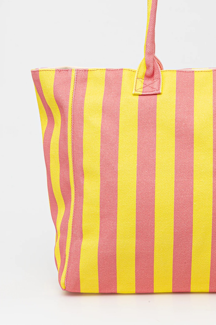 Βαμβακερή τσάντα Liu Jo χρώμα: κίτρινο, VA5208.T6948 φωτογραφία