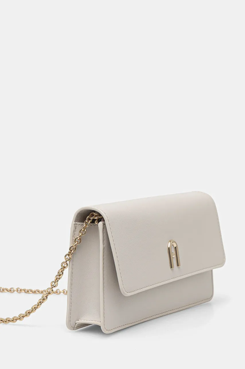 Кожаная сумочка Furla цвет серый WE00649.BX2658.Y3000 Кожаная сумочка Furla цвет серый WE00649.BX2658.Y3000