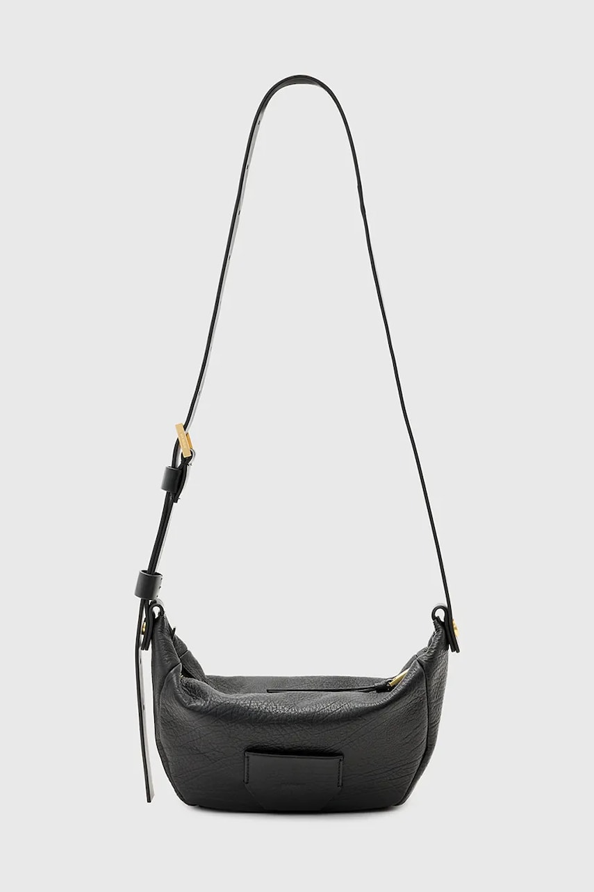 AllSaints poseta de piele MADEA culoarea negru, W289XC AllSaints poseta de piele MADEA culoarea negru, W289XC