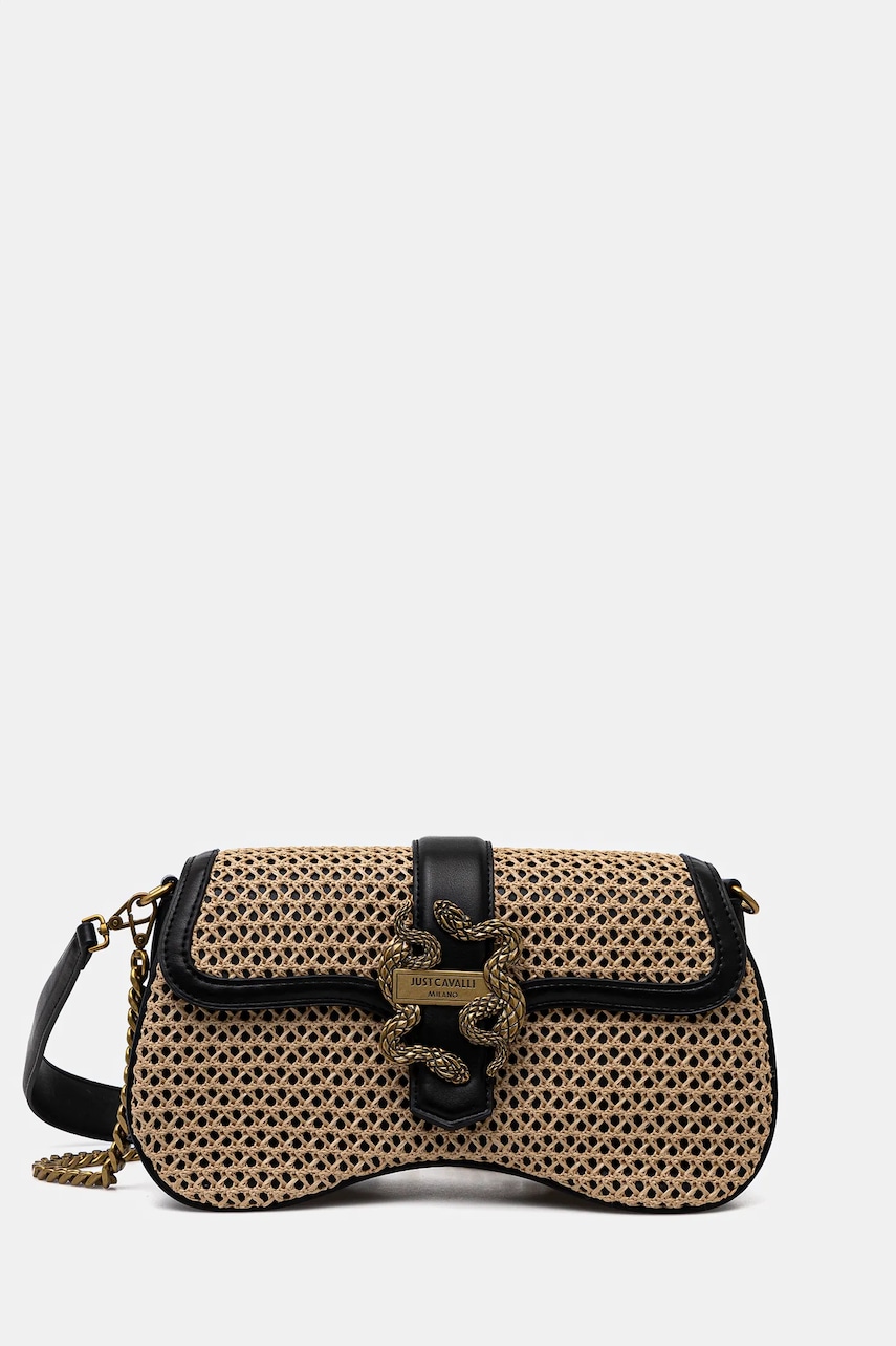 Just Cavalli geantă culoarea negru, 78RA4BA1 ZSB98