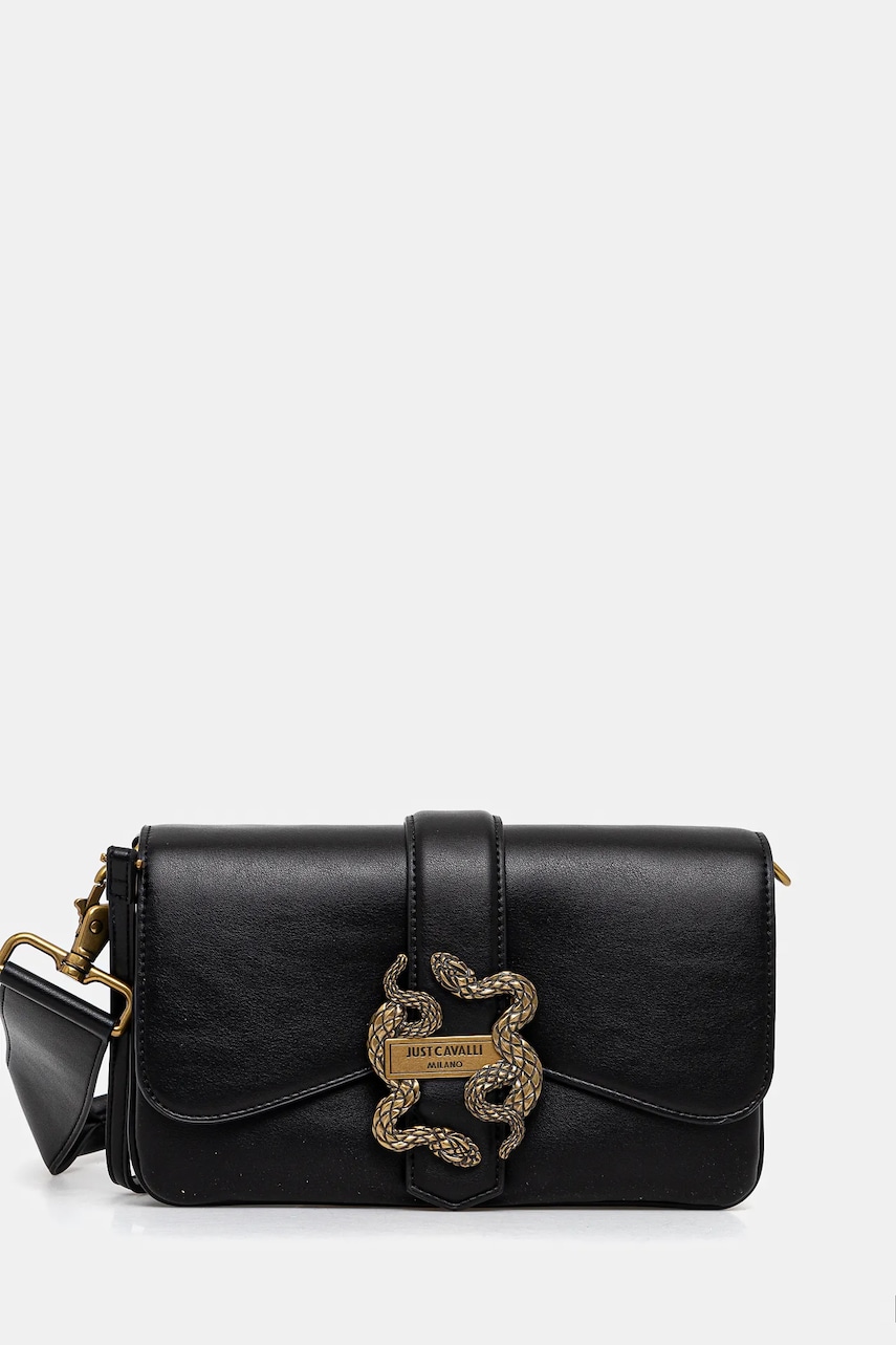 Just Cavalli poseta 8055054190766 culoarea negru, 78RA4BA8 ZSA89