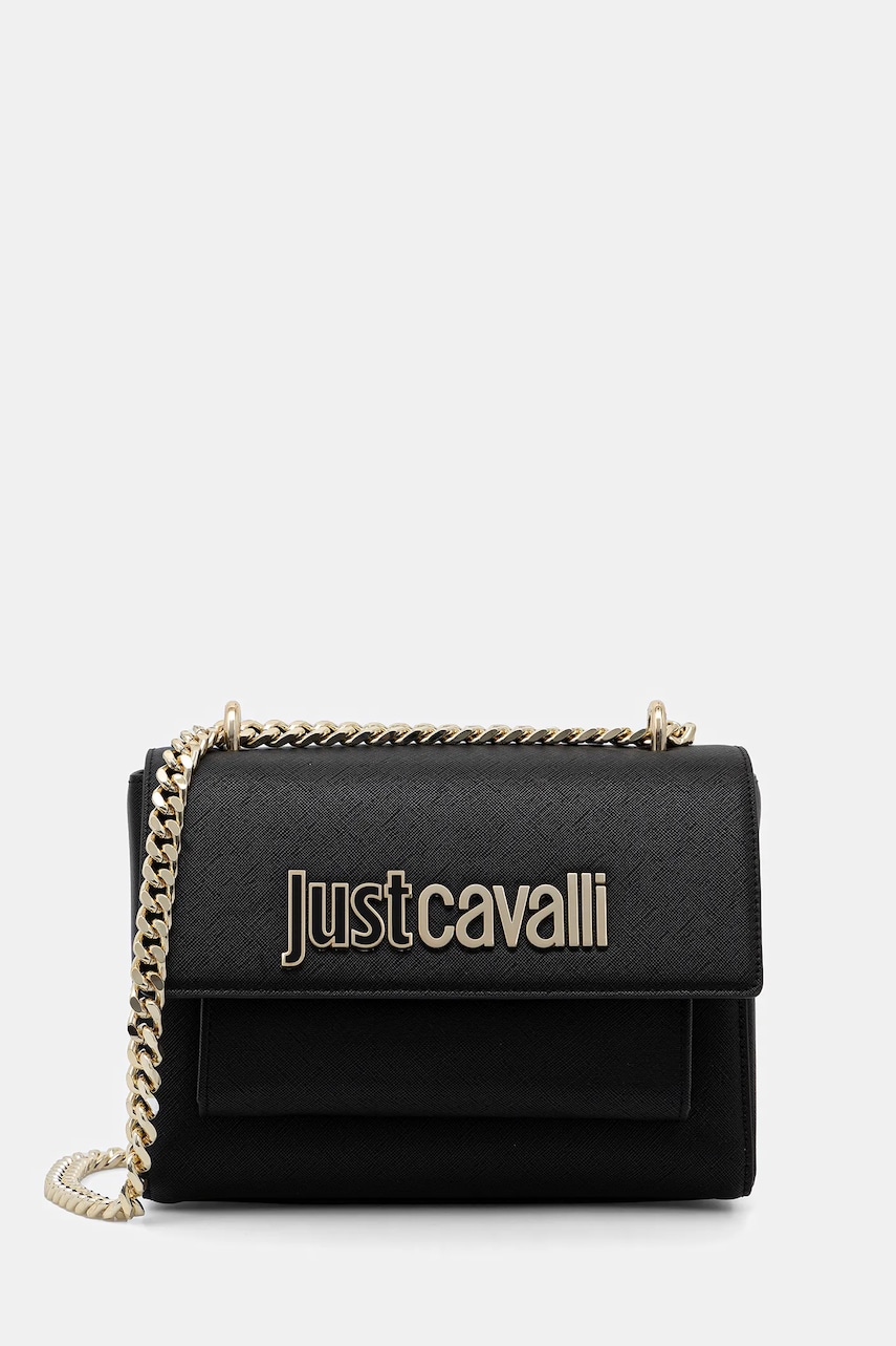 Just Cavalli geantă culoarea negru, 78RA4BB2 ZS766 Just Cavalli geantă culoarea negru, 78RA4BB2 ZS766