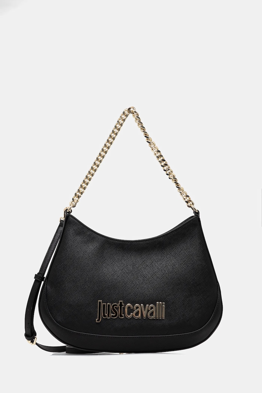 Just Cavalli poseta culoarea negru, 78RA4BBA ZS766 Just Cavalli poseta culoarea negru, 78RA4BBA ZS766