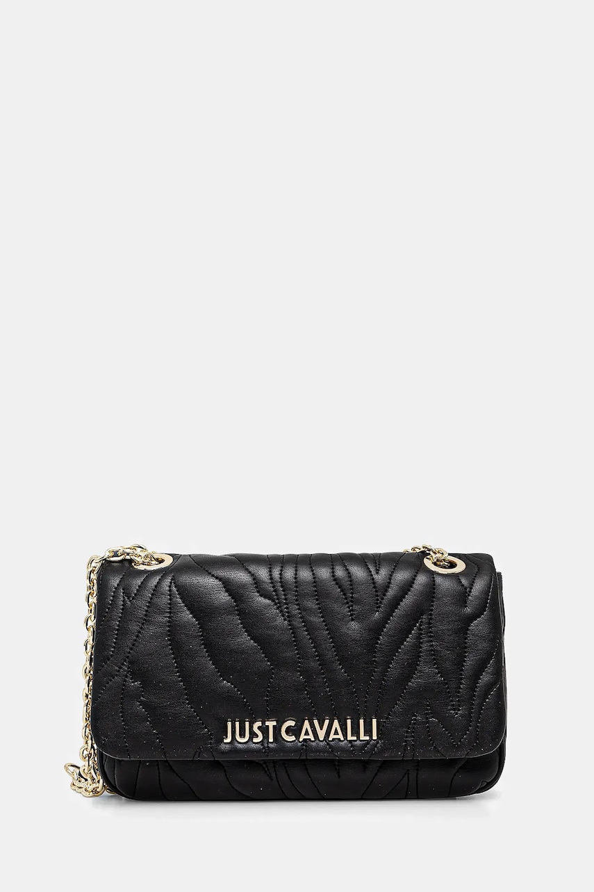 Just Cavalli poseta culoarea negru, 78RA4BE3 ZSB23 Just Cavalli poseta culoarea negru, 78RA4BE3 ZSB23