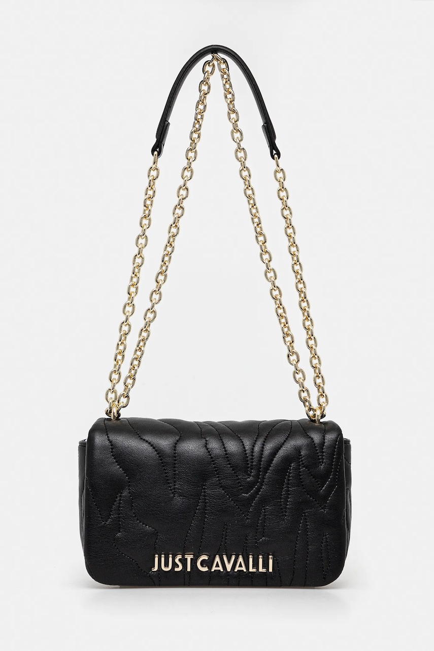 Just Cavalli poseta culoarea negru, 78RA4BE4 ZSB23 Just Cavalli poseta culoarea negru, 78RA4BE4 ZSB23