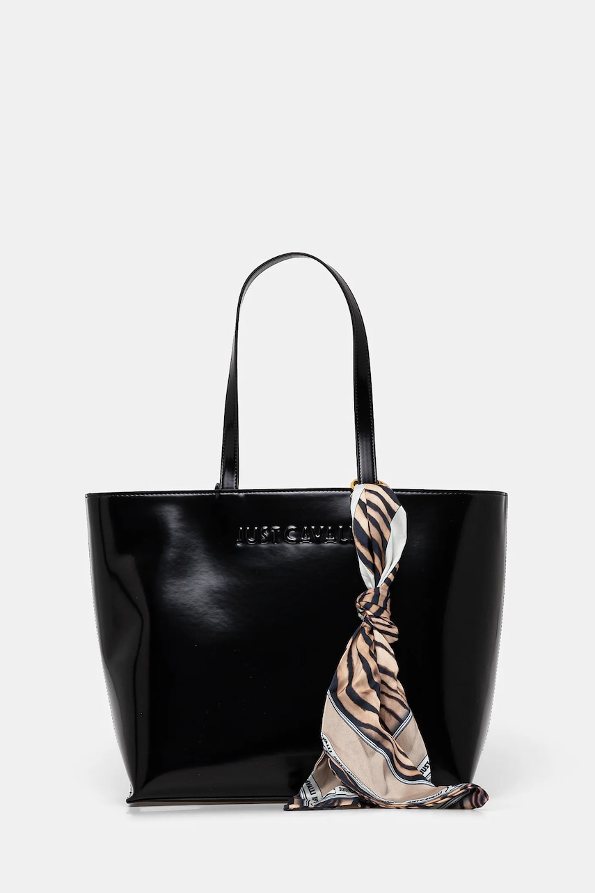 Just Cavalli poseta culoarea negru, 78RA4BH5 ZSB86 Just Cavalli poseta culoarea negru, 78RA4BH5 ZSB86