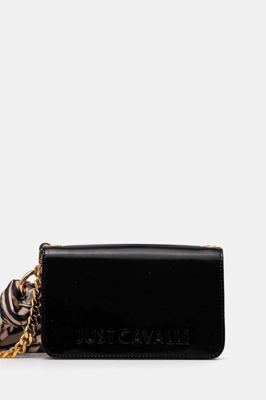 Just Cavalli geantă culoarea negru, 78RA4BH7 ZSB86 Just Cavalli geantă culoarea negru, 78RA4BH7 ZSB86