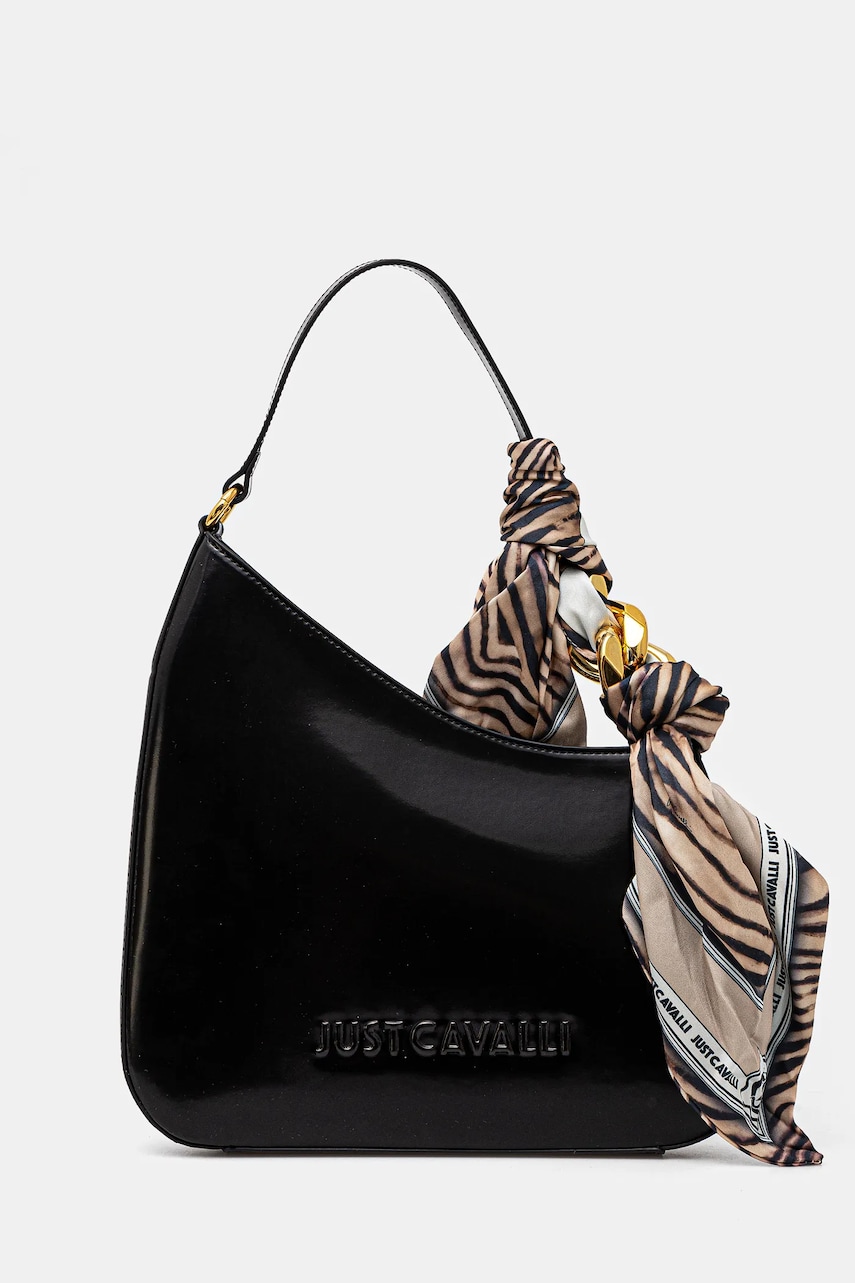 Just Cavalli geantă culoarea negru, 78RA4BH2 ZSB86 Just Cavalli geantă culoarea negru, 78RA4BH2 ZSB86