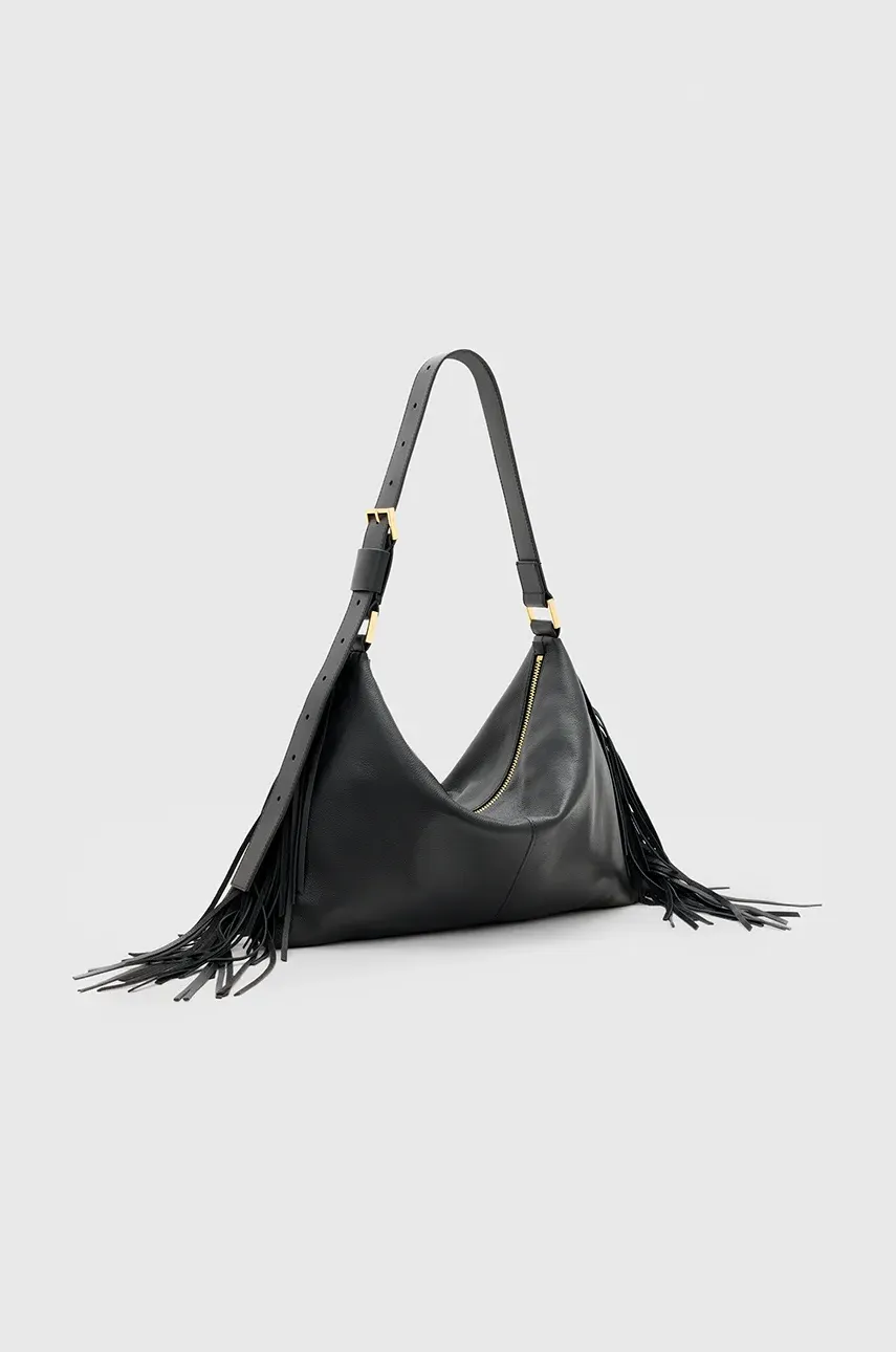 Кожаная сумочка AllSaints EDBURY цвет чёрный W121XC Кожаная сумочка AllSaints EDBURY цвет чёрный W121XC