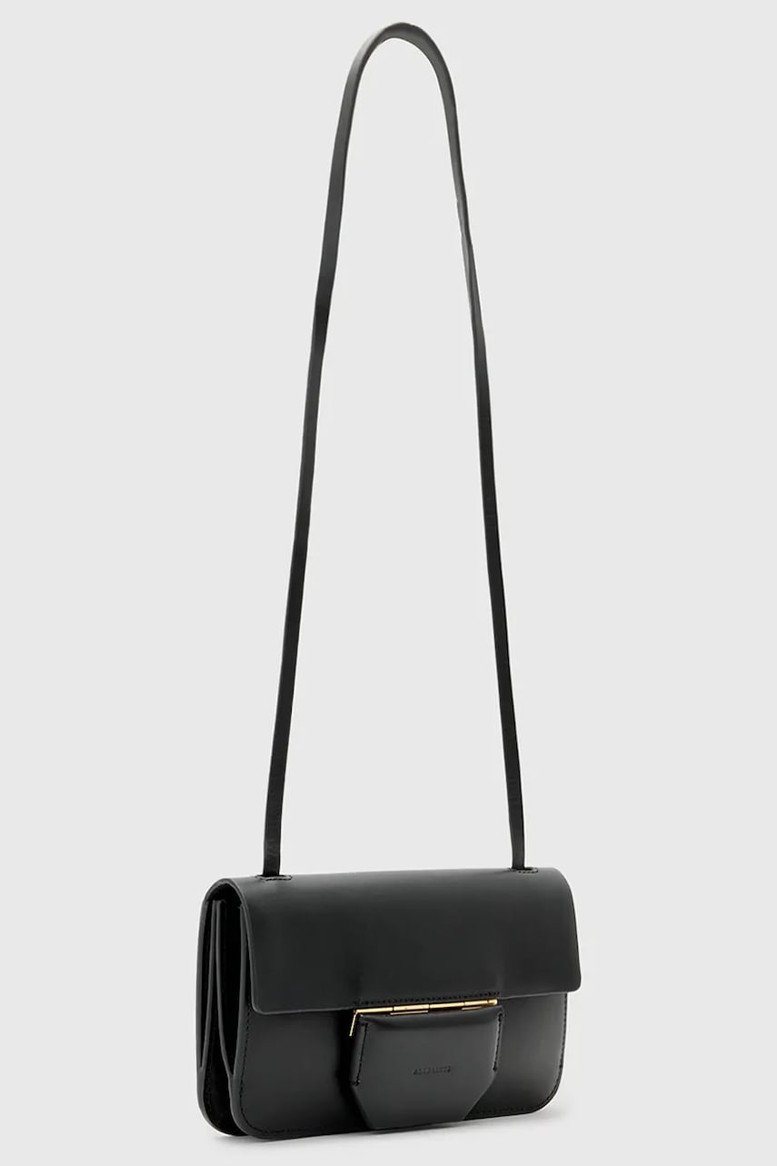 Кожаная сумочка AllSaints ANN цвет чёрный W122XC Кожаная сумочка AllSaints ANN цвет чёрный W122XC