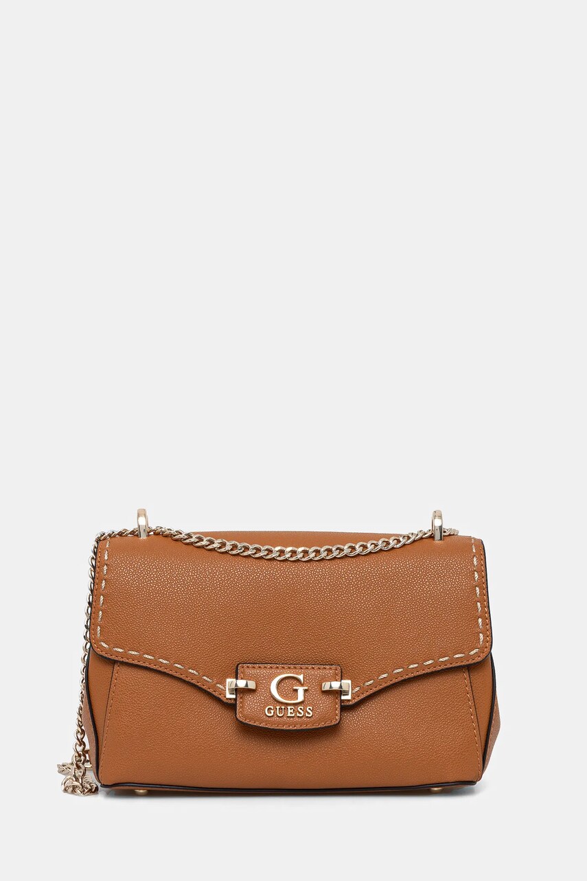 Levně Kabelka Guess NASTRA hnědá barva, HWBG96 37210