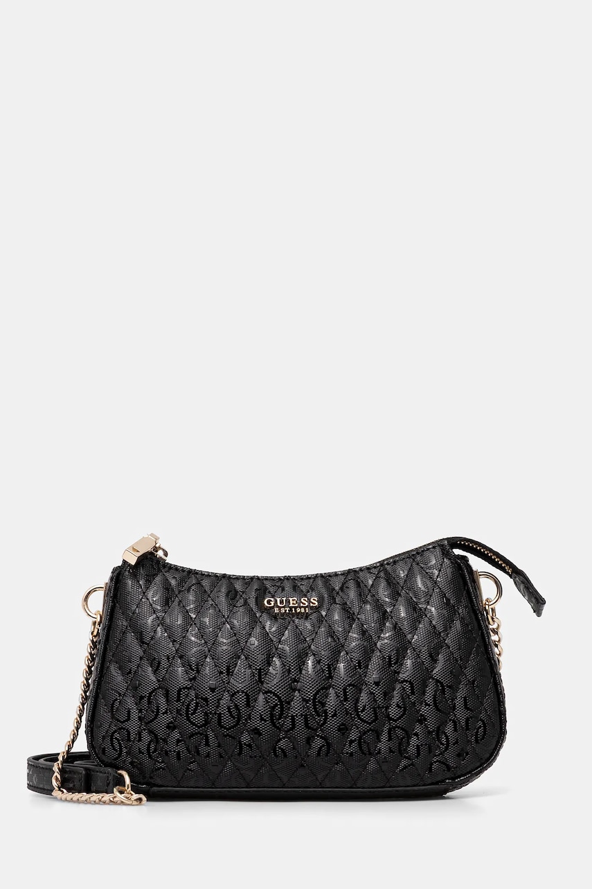 Kabelka Guess BETULA černá barva, HWGG96 26720