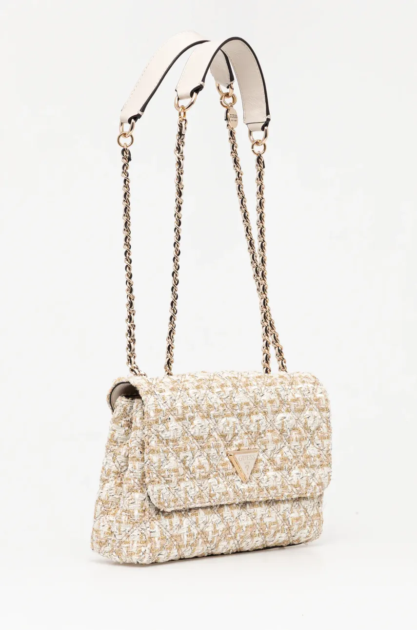 Сумка с примесью шерсти Guess GIULLY цвет золотой HWGM87 48200 Сумка с примесью шерсти Guess GIULLY цвет золотой HWGM87 48200