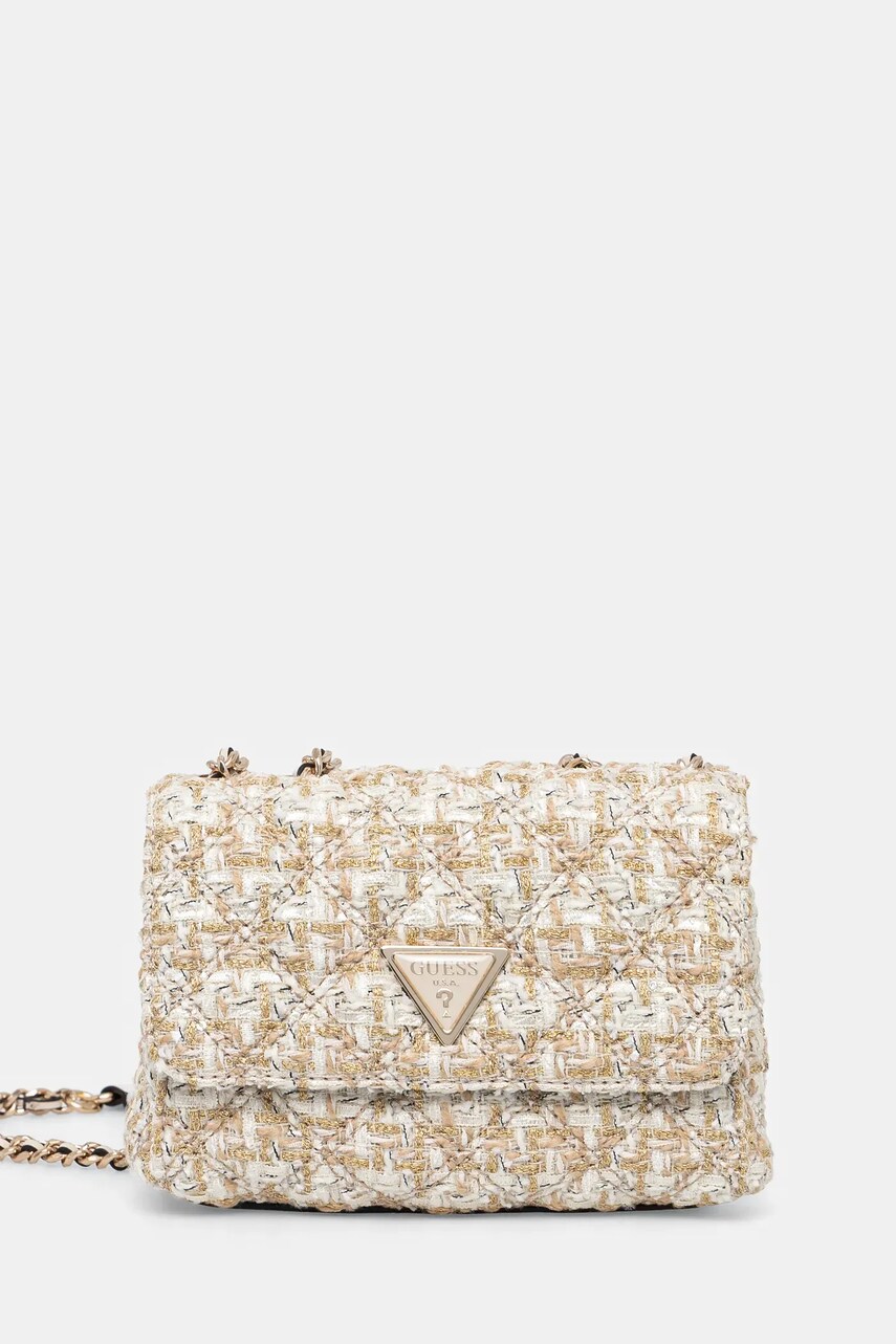 Levně Kabelka Guess GIULLY zlatá barva, HWGM87 48740