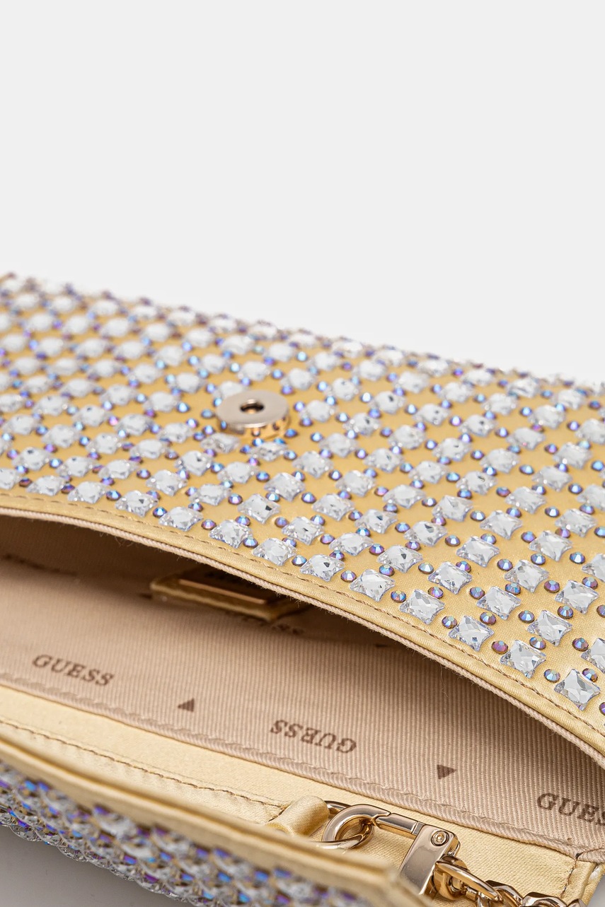 Τσάντα Guess ZALINA χρώμα: χρυσαφί, HWIG93 50700 φωτογραφία