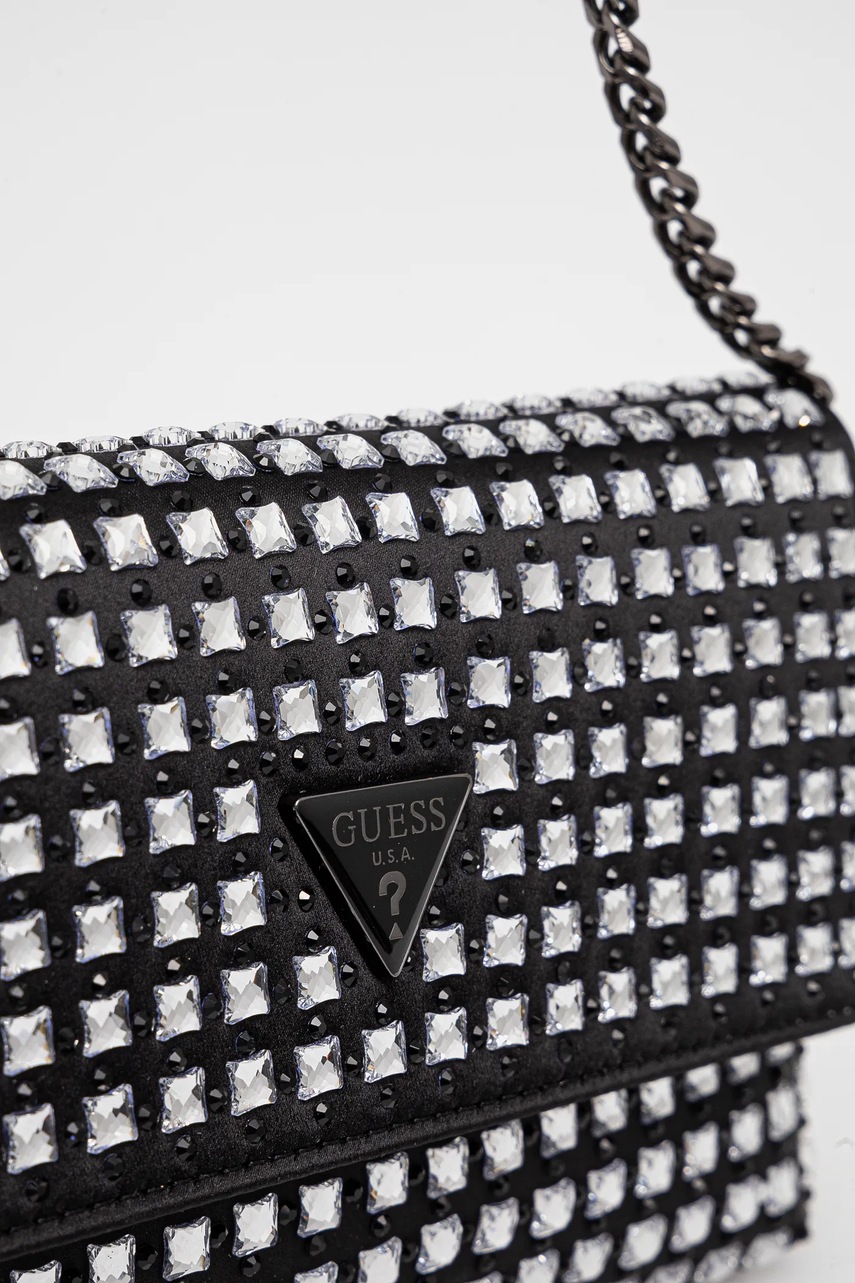 Τσάντα Guess ZALINA χρώμα: μαύρο, HWIM93 50700 φωτογραφία