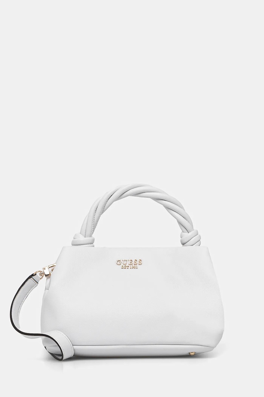 Levně Kabelka Guess SANSA bílá barva, HWNG84 76110