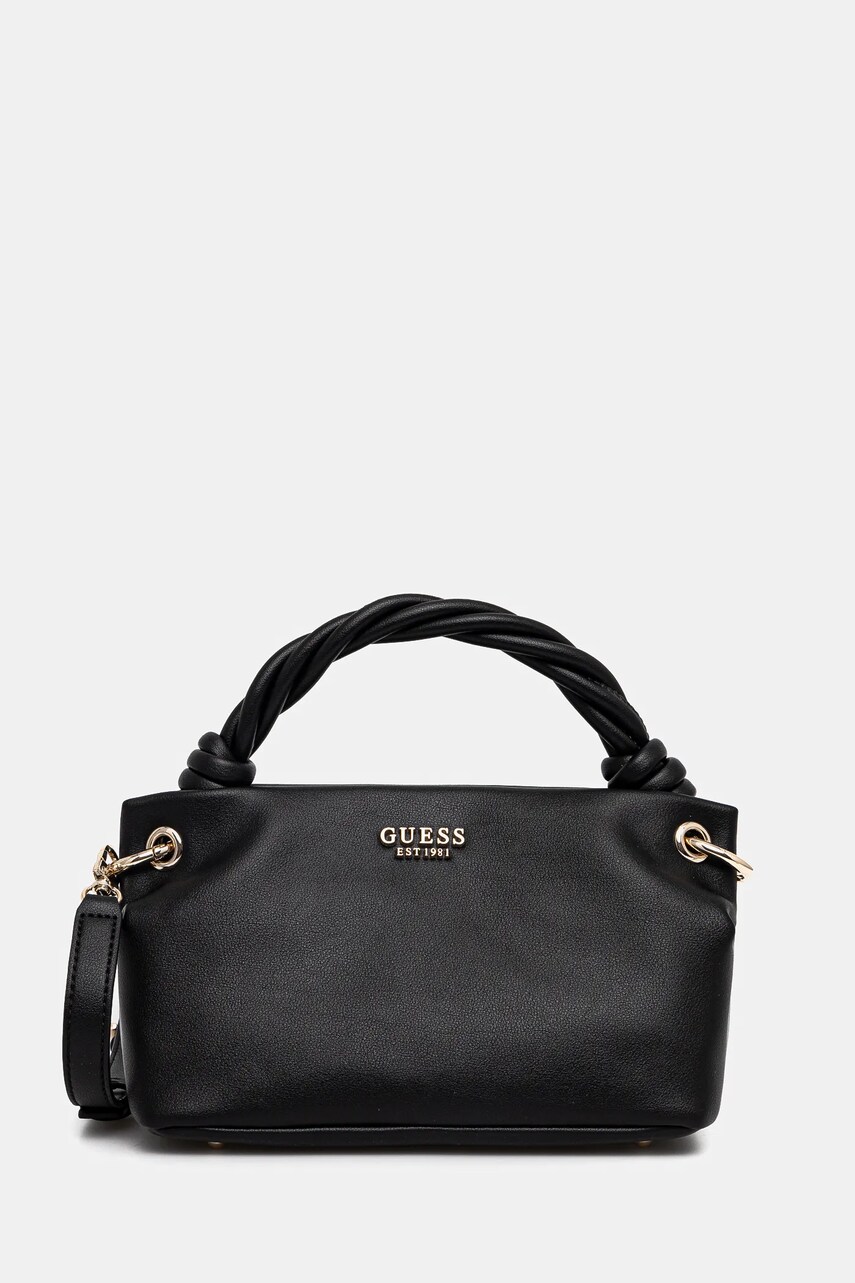 Levně Kabelka Guess SANSA černá barva, HWNG84 76110