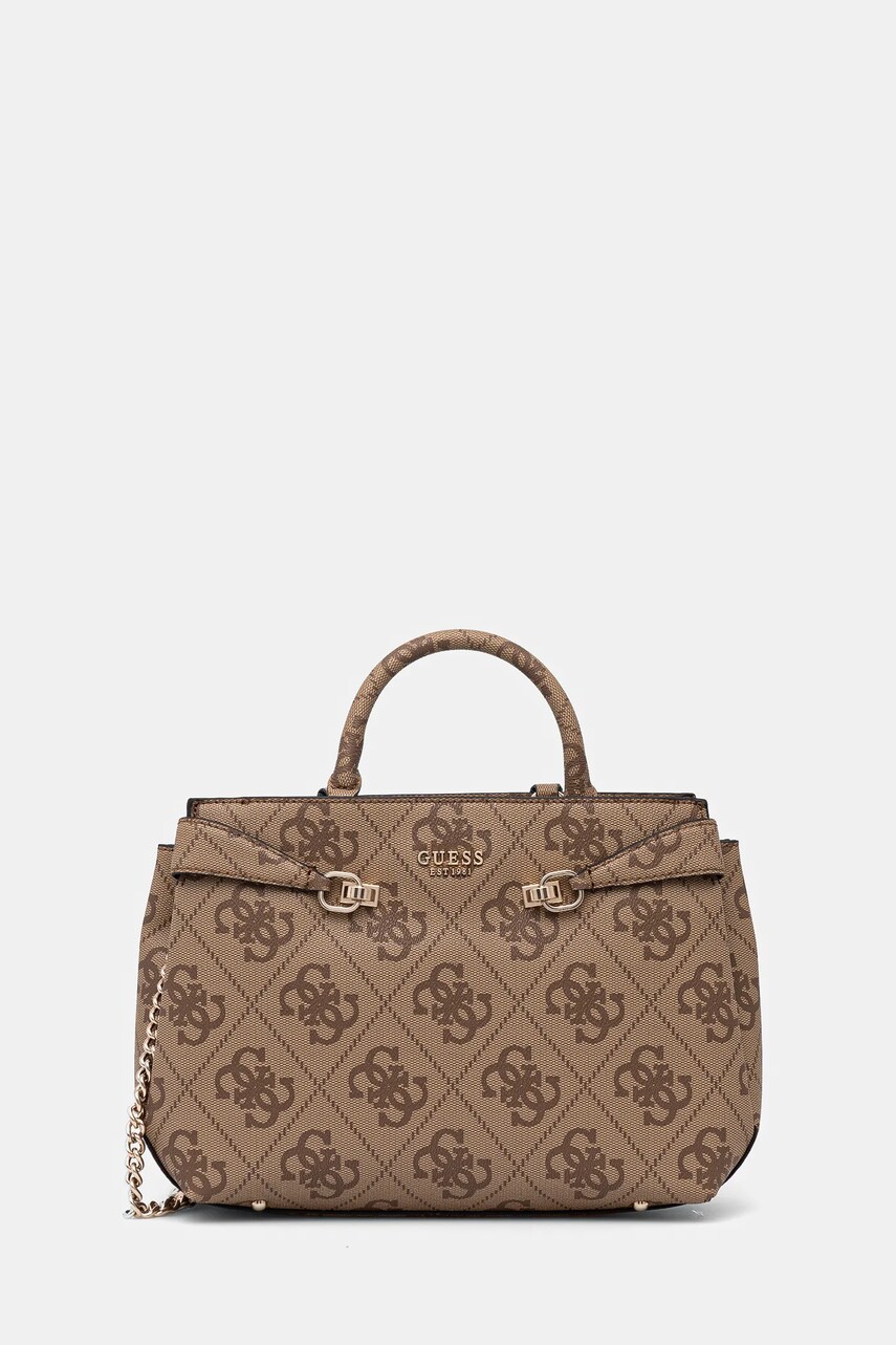 Levně Kabelka Guess LORELEI hnědá barva, HWOS96 39060
