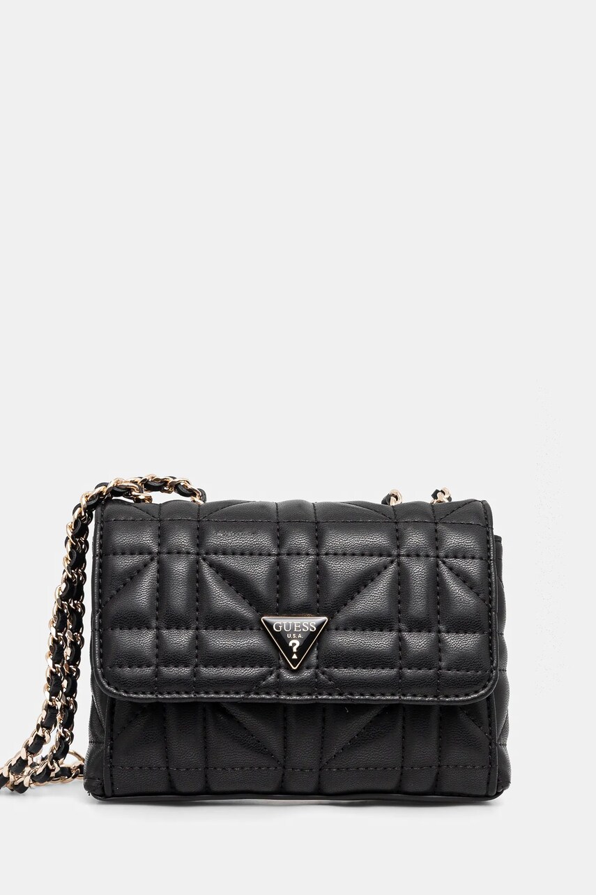 Levně Kabelka Guess EDITA černá barva, HWQG96 25780