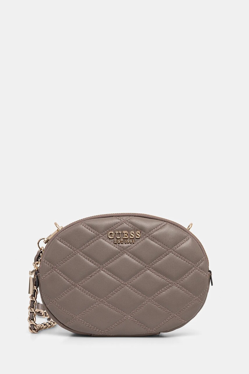 Levně Kabelka Guess TAMSIN hnědá barva, HWQG96 32120