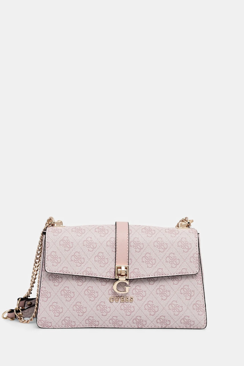 Levně Kabelka Guess ZAMIRA růžová barva, HWSG96 29210