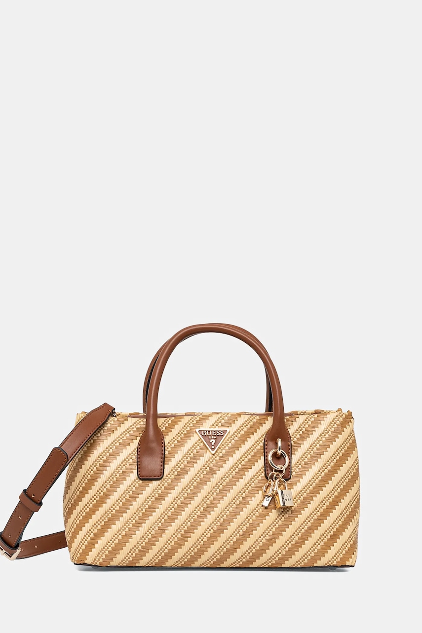 Kabelka Guess SIMONA hnědá barva, HWWG92 10050