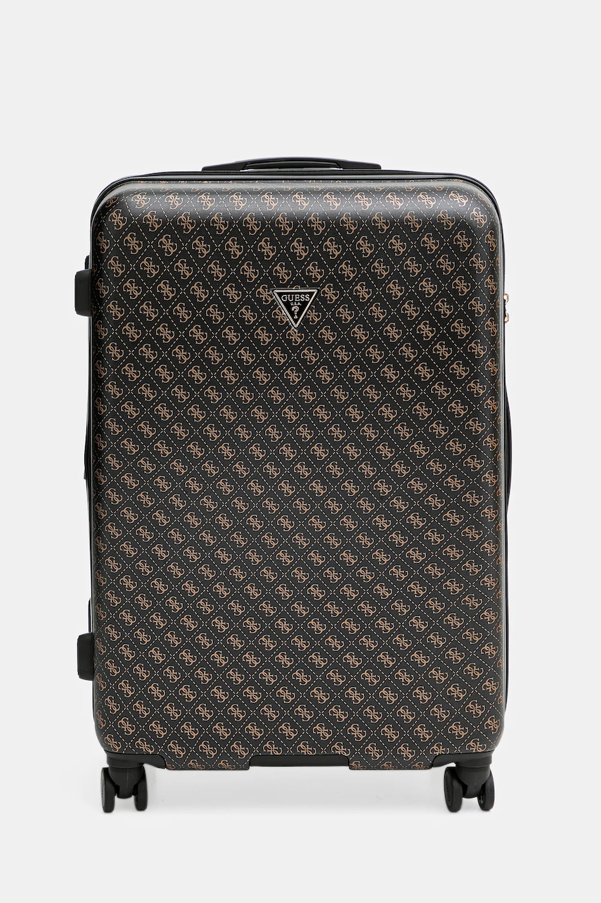 Levně Kufr Guess JESCO hnědá barva, TWHB83 89988