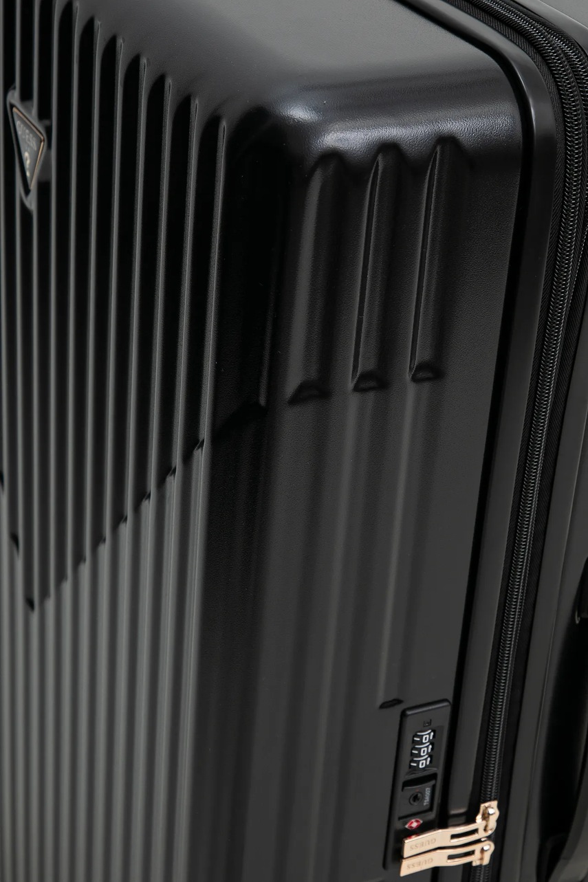 Βαλίτσα Guess χρώμα: μαύρο, TWHN96 75988 φωτογραφία