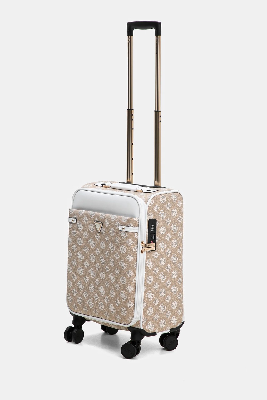 Βαλίτσα Guess BEYZA χρώμα: μπεζ, TWLP96 27983 φωτογραφία