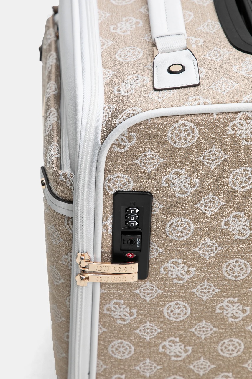 Βαλίτσα Guess BEYZA χρώμα: μπεζ, TWLP96 27983 φωτογραφία