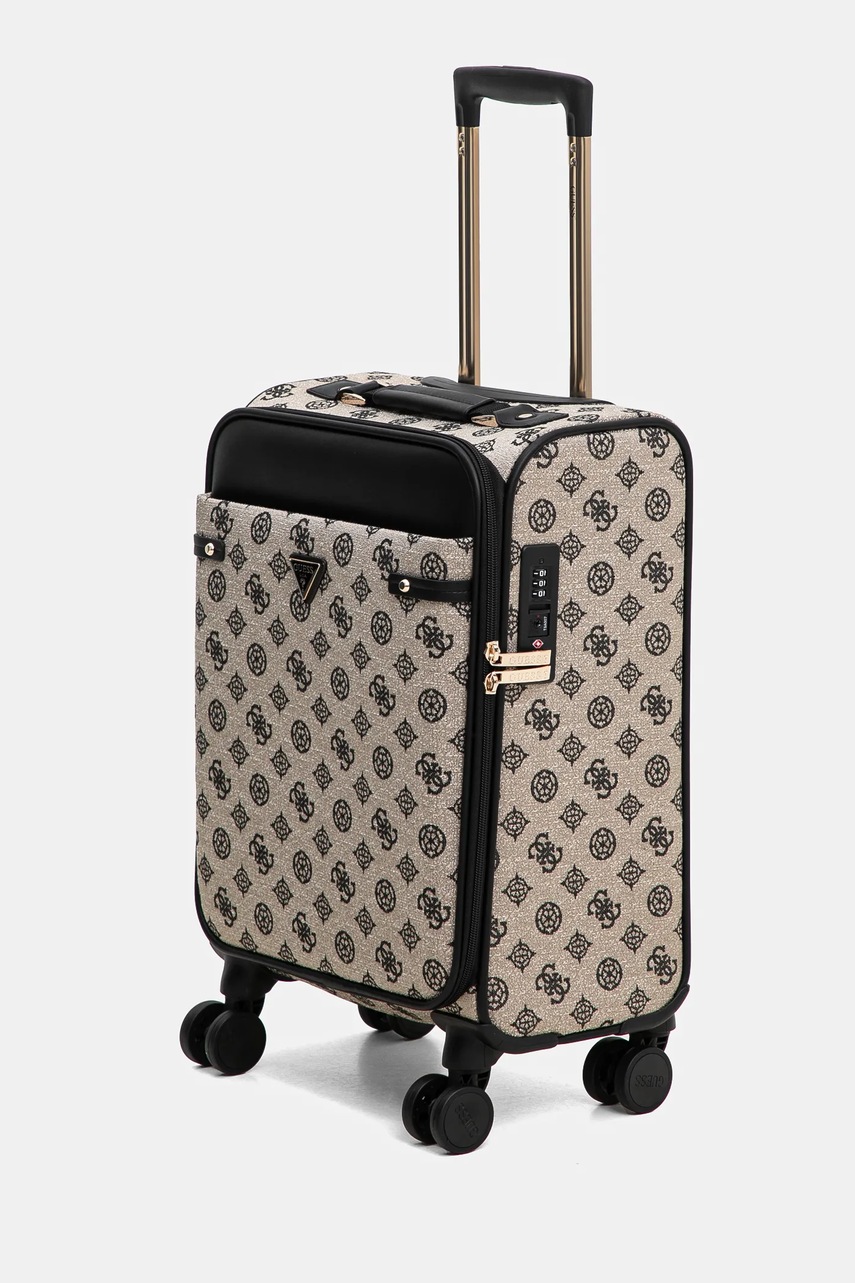 Βαλίτσα Guess BEYZA χρώμα: μαύρο, TWLP96 27983 φωτογραφία