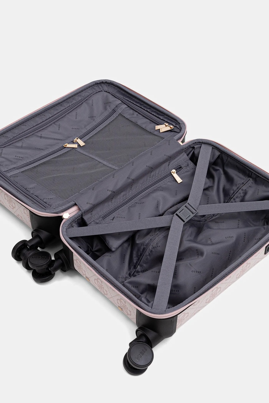 Βαλίτσα Guess BERTA χρώμα: γκρι, TWOB86 88983 φωτογραφία