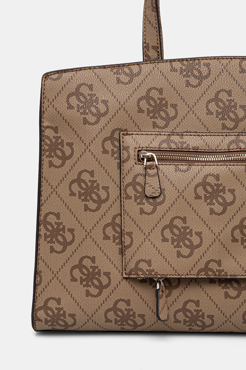 Τσάντα Guess LORELEI χρώμα: καφέ, TWOB96 39024 φωτογραφία