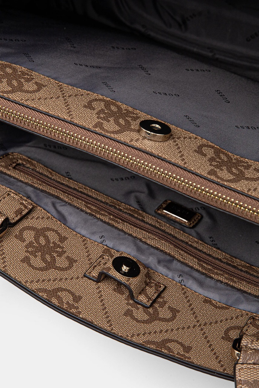 Τσάντα Guess LORELEI χρώμα: καφέ, TWOB96 39024 φωτογραφία