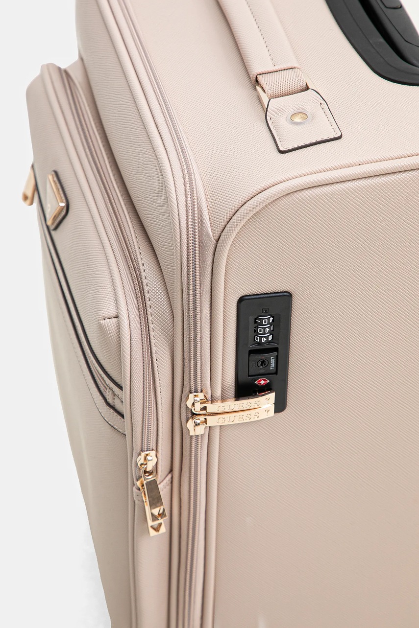 Βαλίτσα Guess NOROM χρώμα: ροζ, TWSN90 91983 φωτογραφία