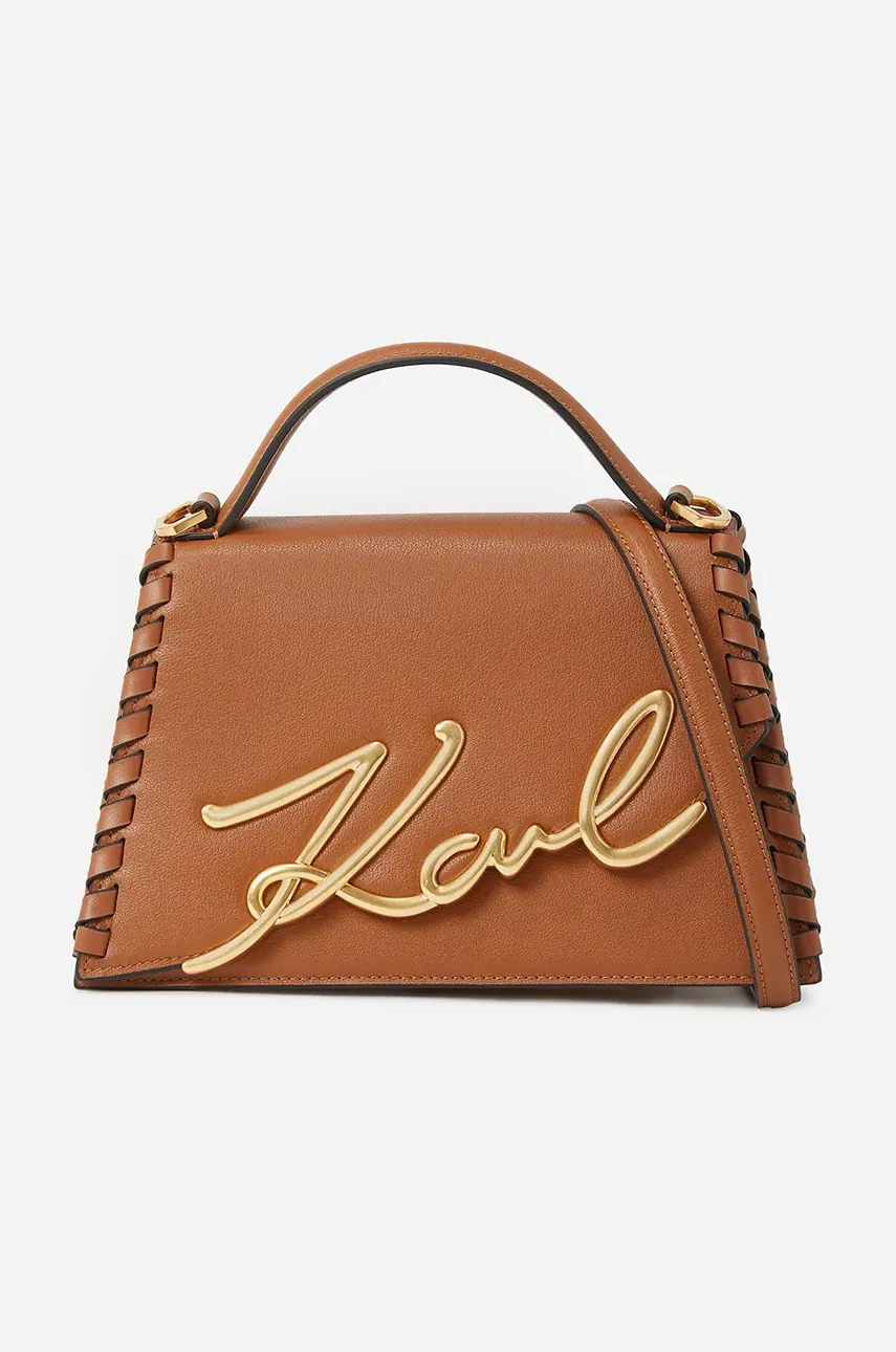 Karl Lagerfeld poseta de piele culoarea maro, A2W30005
